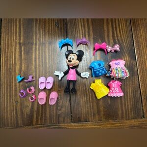 SOLDDisney Minnie Mouse Glitter & Glam Fashion Doll Clothes Accessories Lot